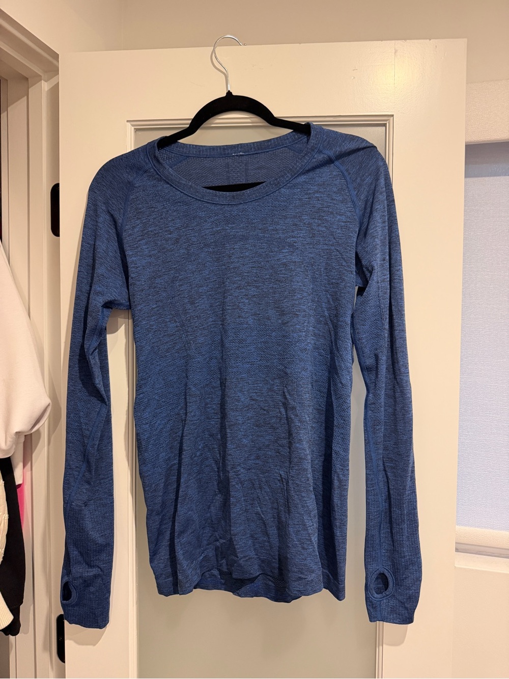lululemon athletica Heathered Blue Long Sleeve Top